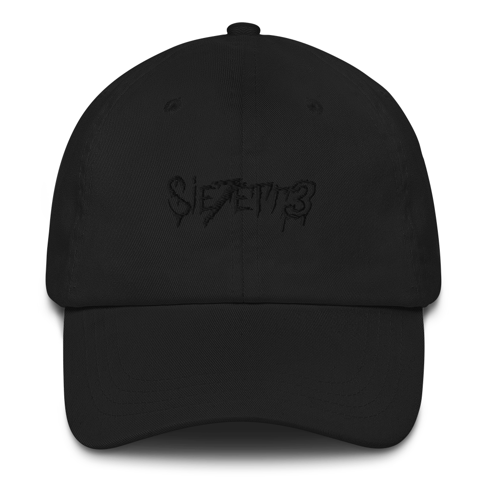 LABEL BLACK LOGO DAD HAT Black