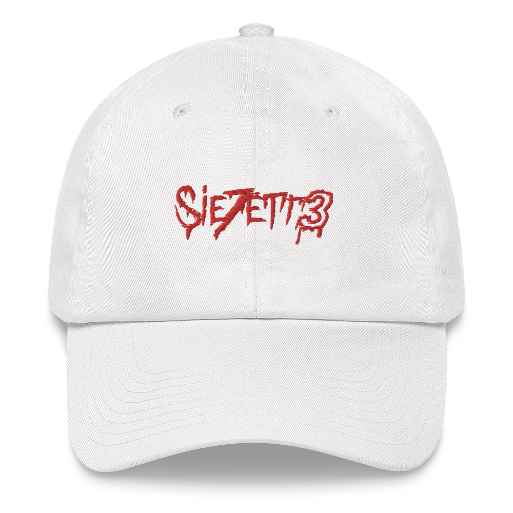LABEL RED LOGO DAD HAT White