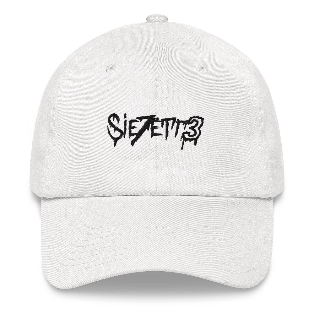 LABEL BLACK LOGO DAD HAT White