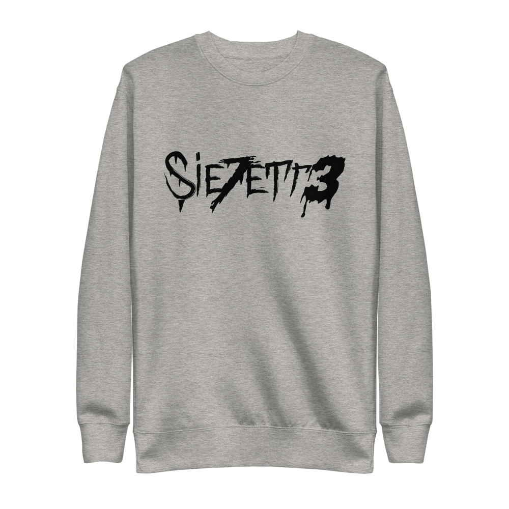 LABEL LOGO GREY CREWNECK