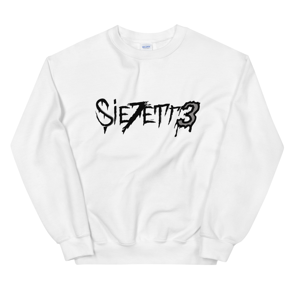 LABEL LOGO WHITE CREWNECK